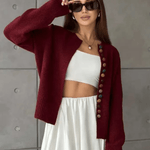 Nicole |Cardigã com Detalhe de Botões - Ines Braga