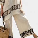 Noémia | Conjunto Elegante De Linho Bambu Daisy Confortável - Ines Braga