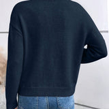 Nora™ | Suéter de malha com detalhe em renda - Ines Braga