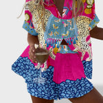 Norellia™ | Conjunto curto de linho leve e versátil para o verão - Ines Braga