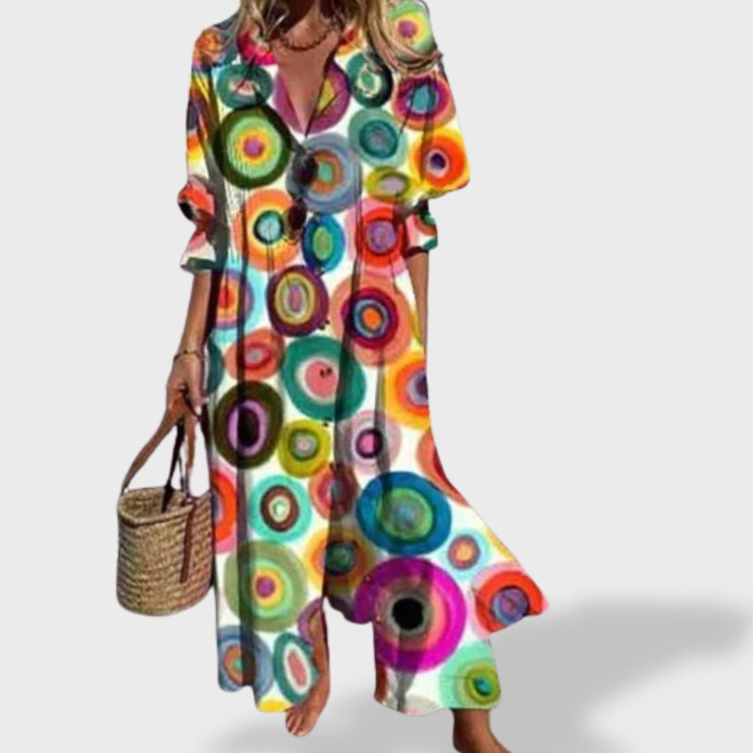 Odessa - Vestido Boho de Linho - Ines Braga