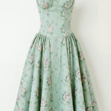 Odette Élégance | Vestido midi com corpete estruturado - Ines Braga