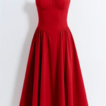 Odette Élégance | Vestido midi com corpete estruturado - Ines Braga