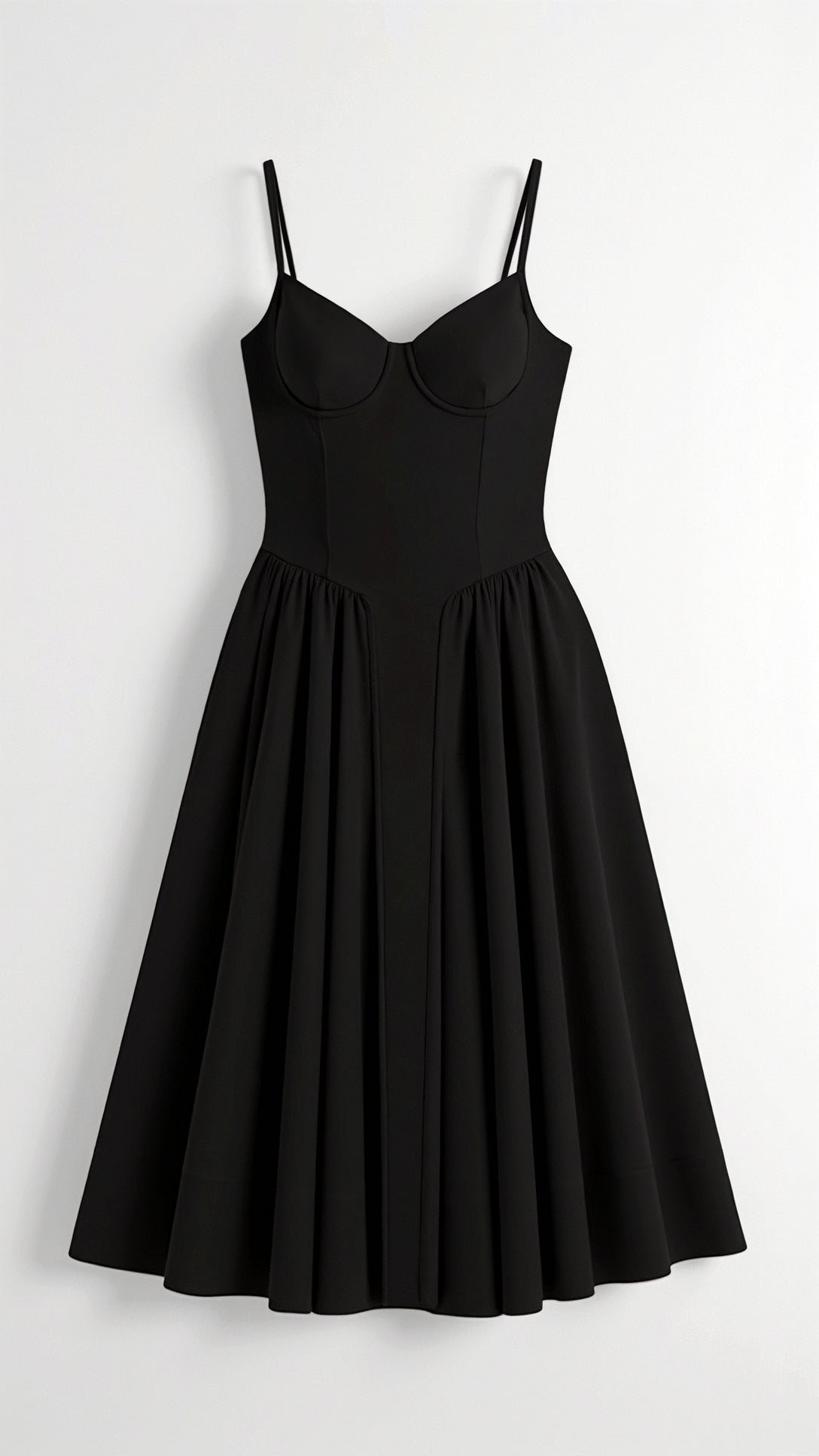 Odette Élégance | Vestido midi com corpete estruturado - Ines Braga