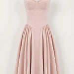 Odette Élégance | Vestido midi com corpete estruturado - Ines Braga