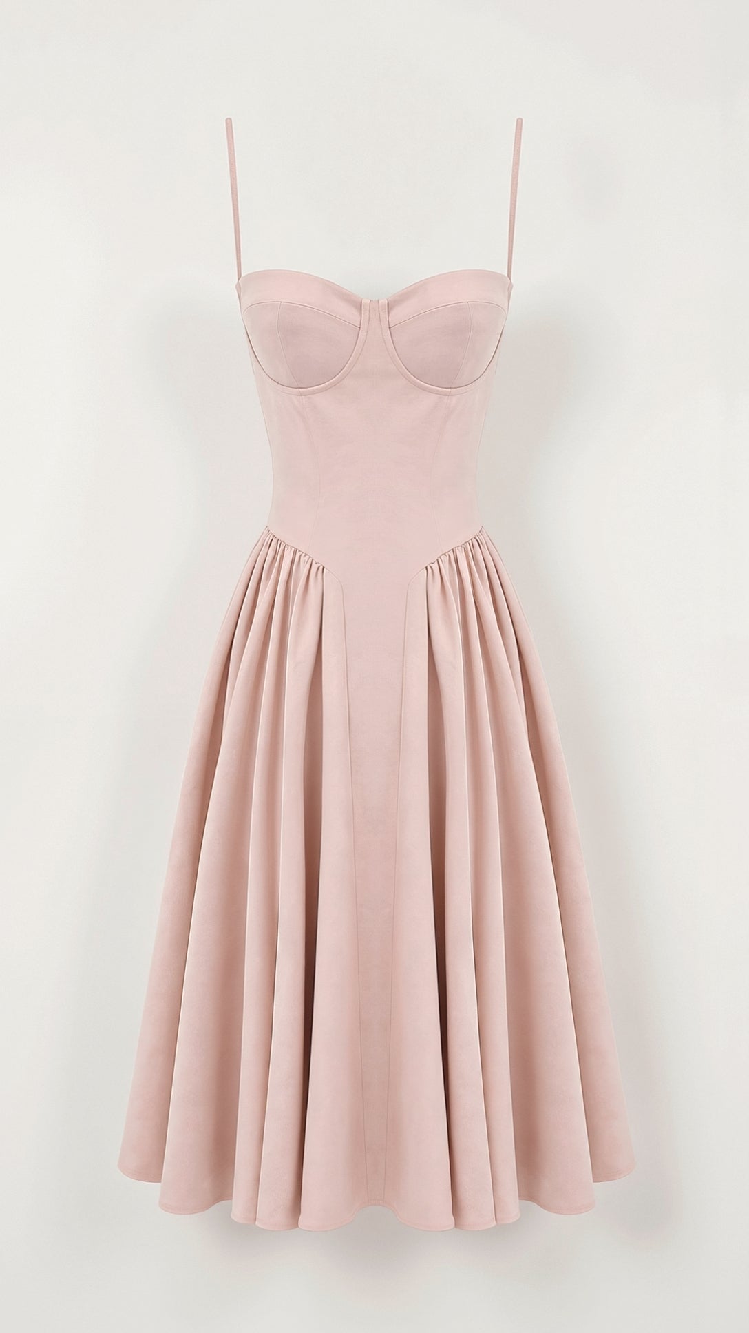 Odette Élégance | Vestido midi com corpete estruturado - Ines Braga