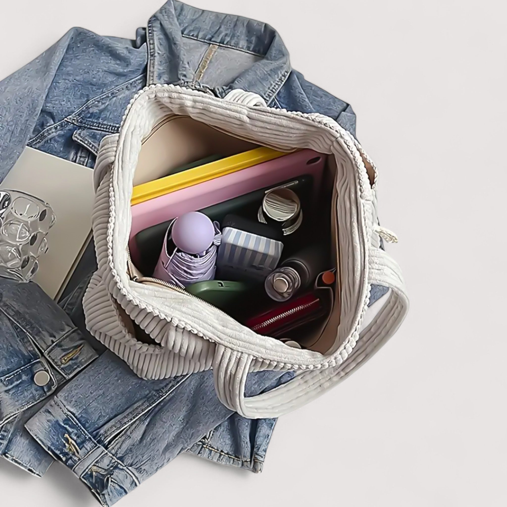 Olívia - Mala de Ombro de Veludo - Ines Braga