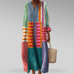 Paula™ | Farbblock - Breeze - Maxikleid - Ines Braga