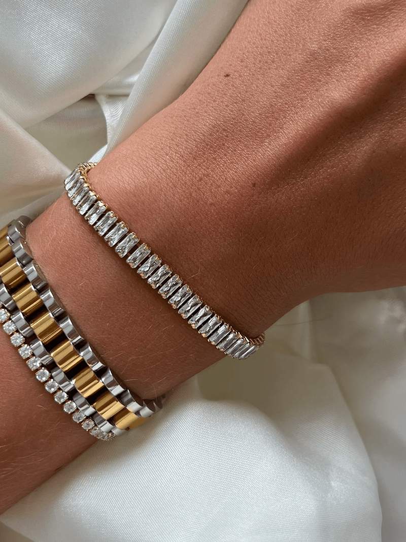 Pulseira de Rivière Baguette - Ines Braga