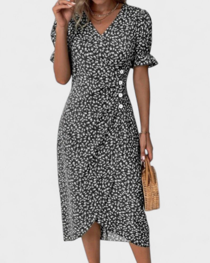 Rita | Vestido Envelope Leve para o Verão - Ines Braga