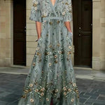 Romi - Vestido maxi floral elegante - Ines Braga