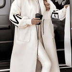 Rosa | Casaco - cardigan elegante com capuz - Ines Braga