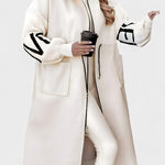 Rosa | Casaco - cardigan elegante com capuz - Ines Braga