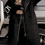 Rosa | Casaco - cardigan elegante com capuz - Ines Braga