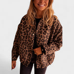 Rosa - Casaco moderno com padrão leopardo - Ines Braga