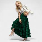 Saia Elegante com Detalhe Decorativo em Tule - Ines Braga