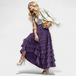 Saia Elegante com Detalhe Decorativo em Tule - Ines Braga