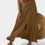 Saia Longa Semi Transparente com Abertura - Ines Braga