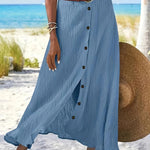 Saia Longa Semi Transparente com Abertura - Ines Braga