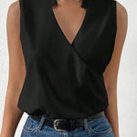 Salete | Top suave com decote em V para senhora - Ines Braga