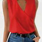 Salete | Top suave com decote em V para senhora - Ines Braga