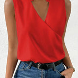 Salete | Top suave com decote em V para senhora - Ines Braga