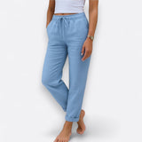 Sara | Calças elásticas de linho respirável Premium - Ines Braga