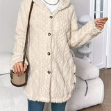 Sarahi™ | Casaco com capuz felpudo - Ines Braga