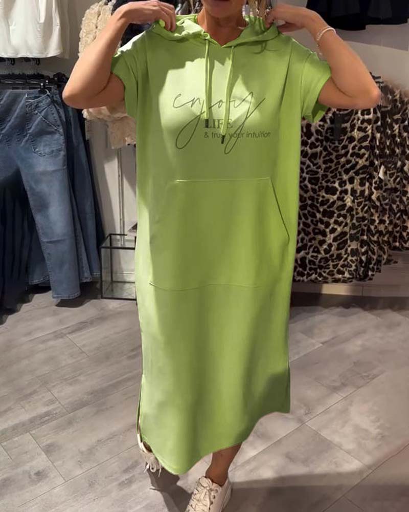 Saskia™ | Vestido casual com capuz - Ines Braga