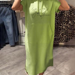 Saskia™ | Vestido casual com capuz - Ines Braga