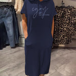 Saskia™ | Vestido casual com capuz - Ines Braga