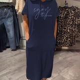 Saskia™ | Vestido casual com capuz - Ines Braga