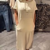 Saskia™ | Vestido casual com capuz - Ines Braga
