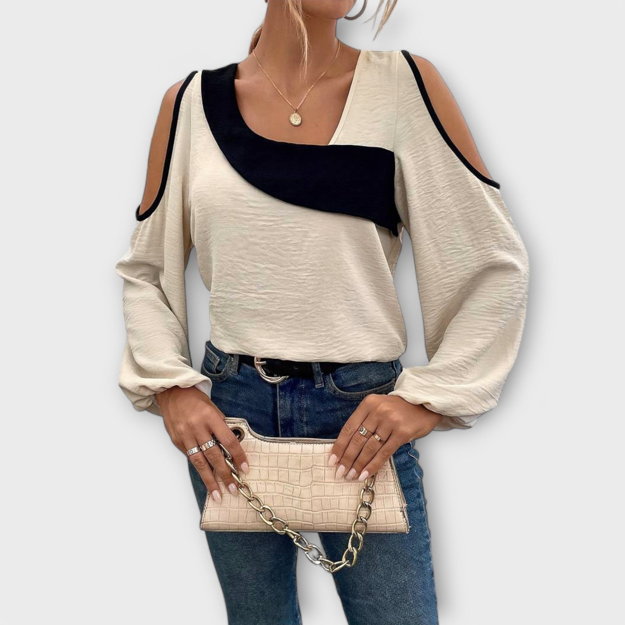 Scarlett - Blusa com decote quadrado - Ines Braga