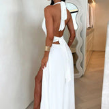 Selena | Vestido Fluido com Corte Sofisticado - Ines Braga