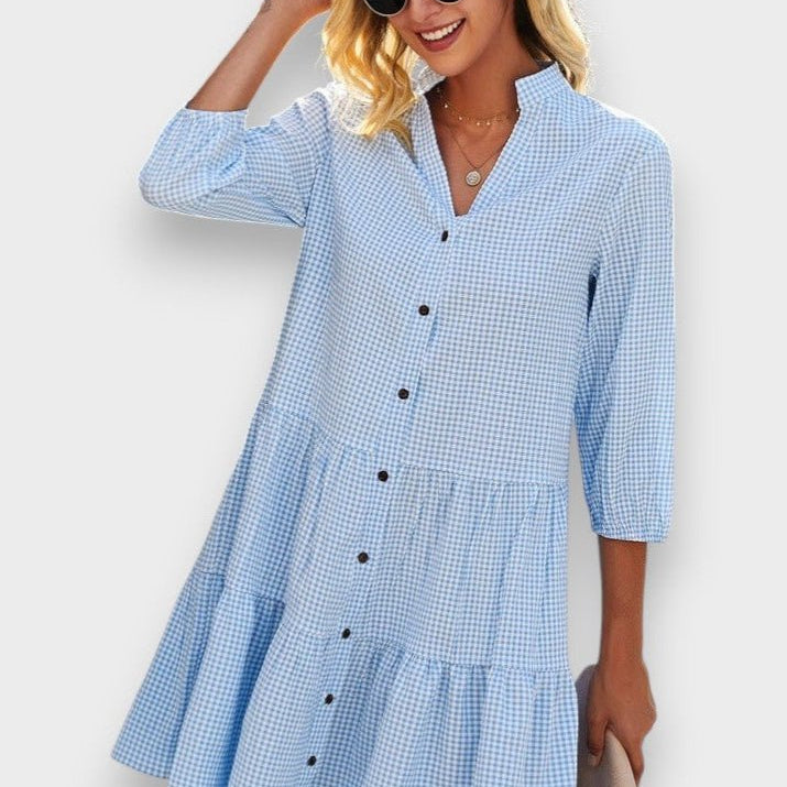 Shanna | Vestido Midi Com Leveza e Charme - Ines Braga