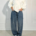 Shinny | Jeans brilhantes, casuais e confortáveis - Ines Braga