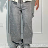 Shinny | Jeans brilhantes, casuais e confortáveis - Ines Braga