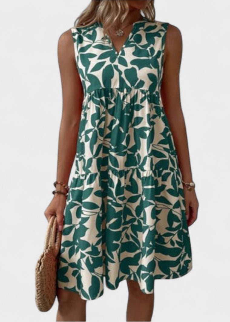 Sofia – Vestido de Verão Floral em Linha - A - Ines Braga