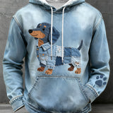 Bruno - Sudadera con capucha para hombre Patchwork Arte Motivo Jamnik