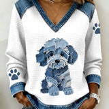 Carmen - Bonito escote en V para damas