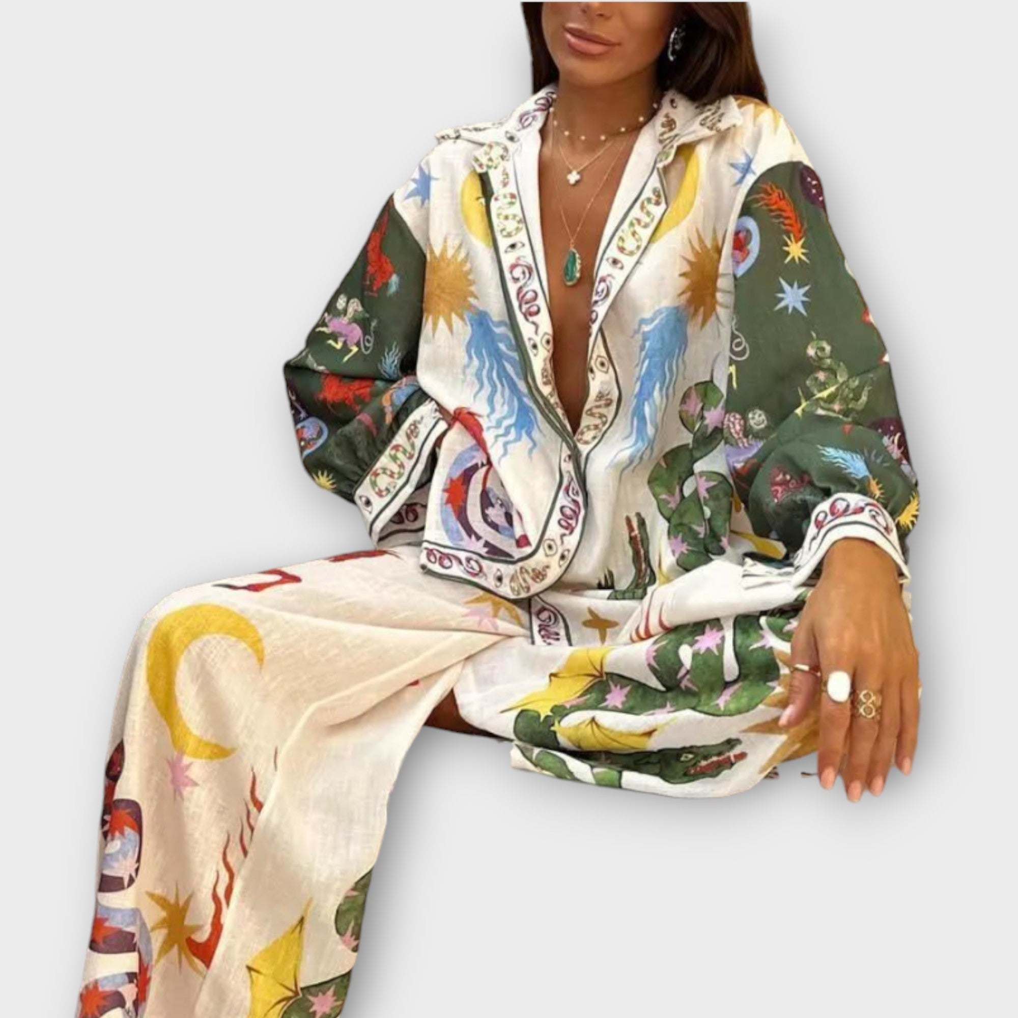 Stella - Conjunto de duas peças elegante para mulher - Ines Braga