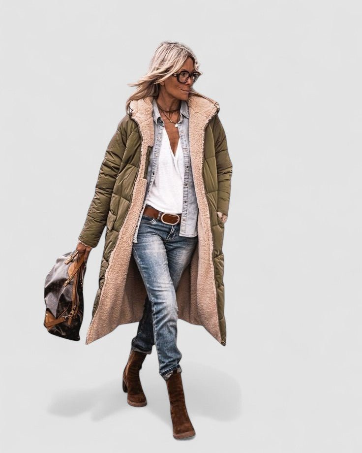 Tânia - Casaco Quente Dupla Face - Ines Braga