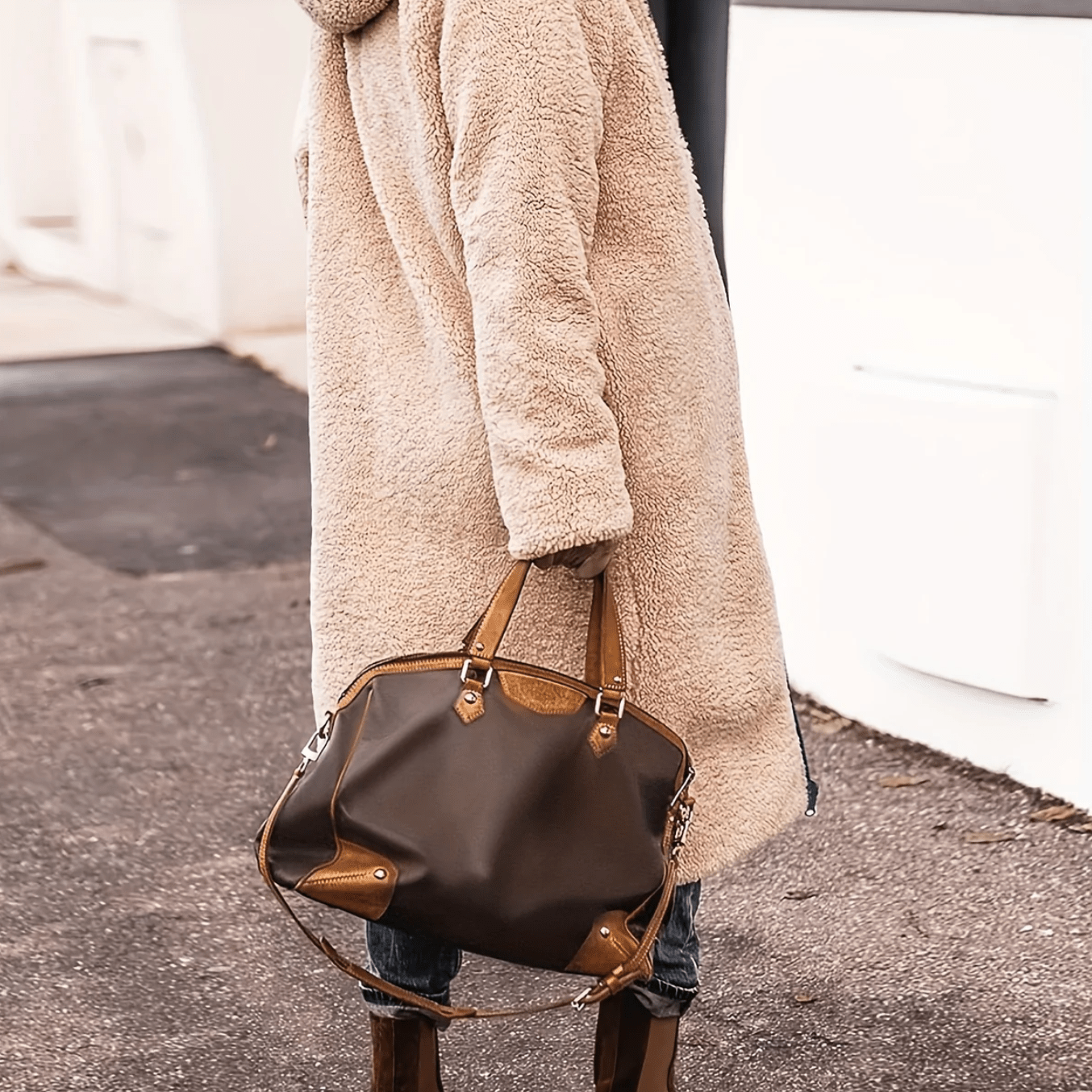 Tânia - Casaco Quente Dupla Face - Ines Braga