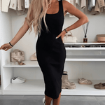 Tatiana | Conjunto de Vestido Midi & Cardigan - Ines Braga