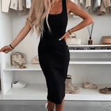 Tatiana | Conjunto de Vestido Midi & Cardigan - Ines Braga