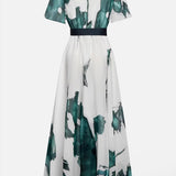 Vanessa™ | Vestido Longo com Estampa Aquarela - Ines Braga