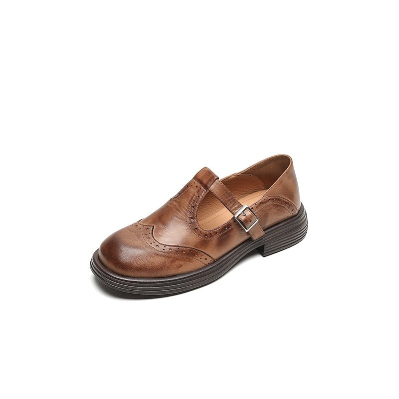 VELA™ – Sapatos Mary Janes Premium em Couro - Ines Braga