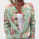 Vera - Cardigan Floral de Outono - Ines Braga