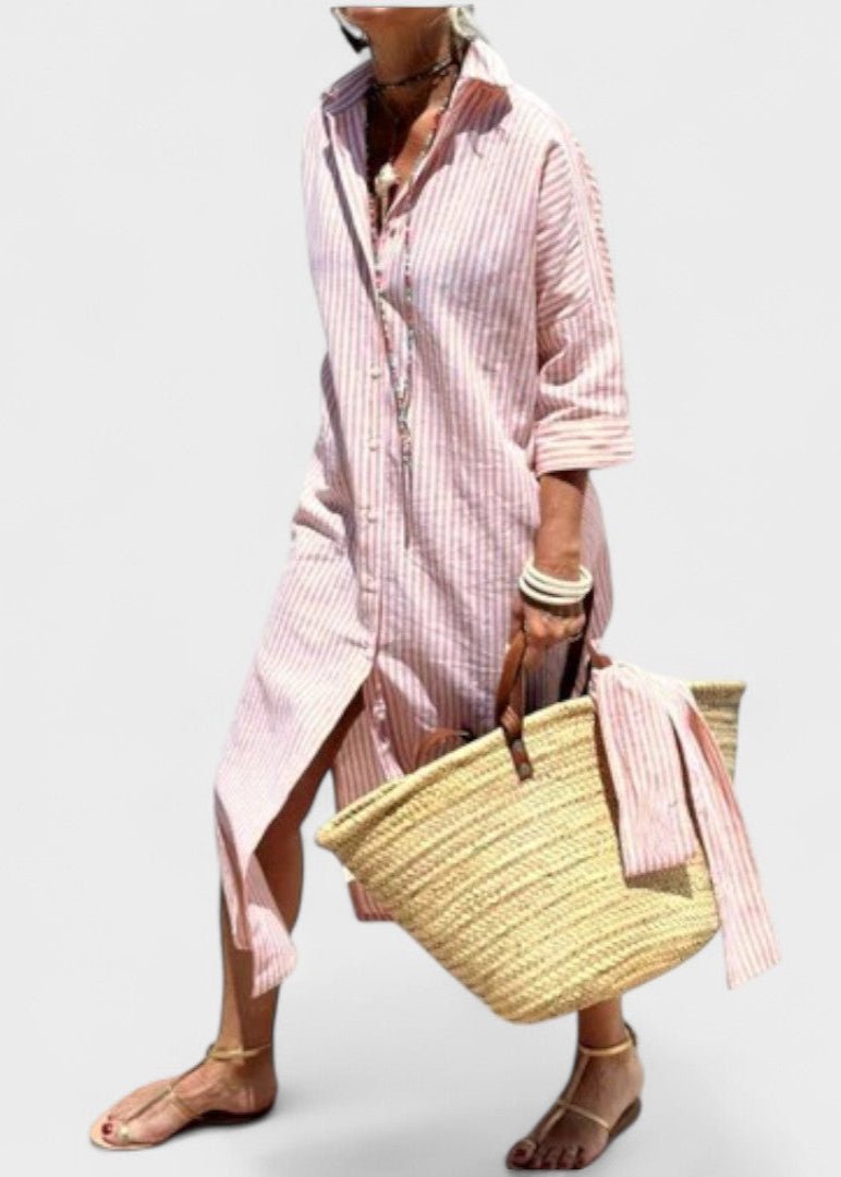 Veronica™ – Camisa Clássica Listrada - Ines Braga